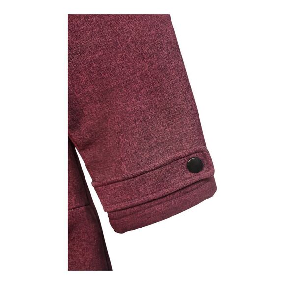 Celsius Premium Maroon Red Parka Coat Cinch Waist Fleece Lined Size XL - Picture 8 of 10